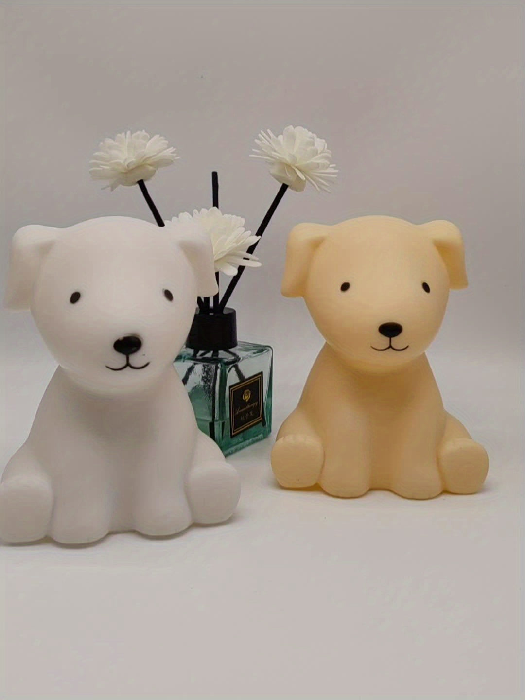 PuppyGlow - Söt Tecknad Hundlampa med Varmt Ljus för Rumsinredning