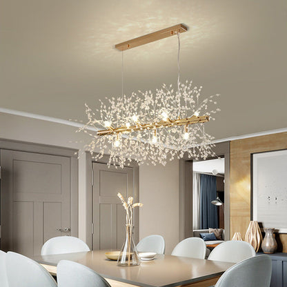 Levy Elegante LED Taklampor – Vit och Guld Metall för Vardagsrum och Matrum
