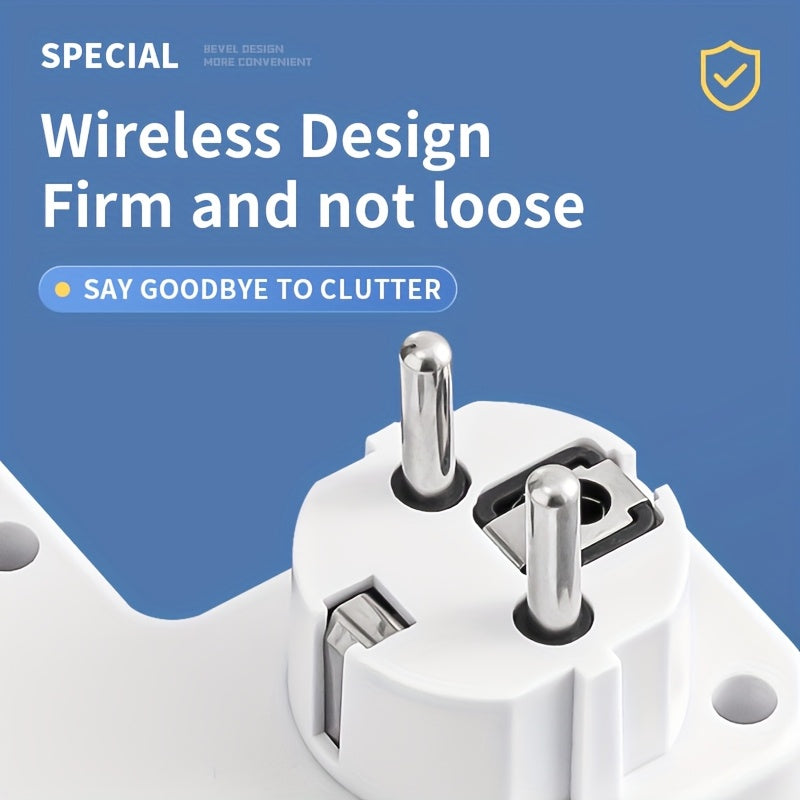 Smart Power Strip med 5 Uttag – Säker och Styrbar Användning