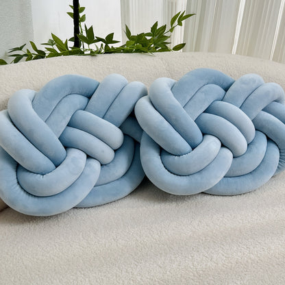 2 Stycken Knop Ball Kuddar - Mjuka Plysch Kuddar, Dekorativa Kuddar för Säng, Soffa och Vardagsrum