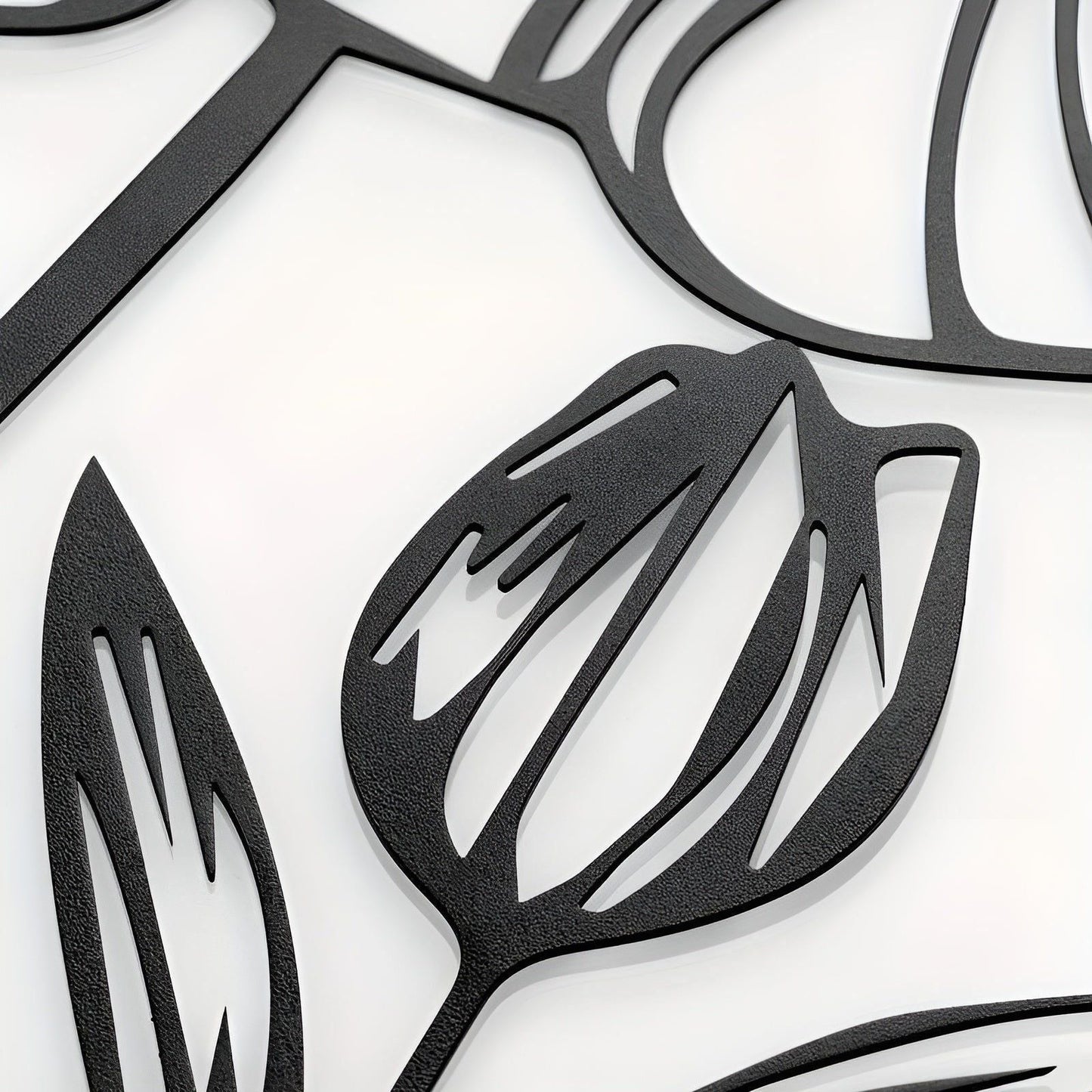 LotusCharm Decor - 4-delat blommor metall väggdekor