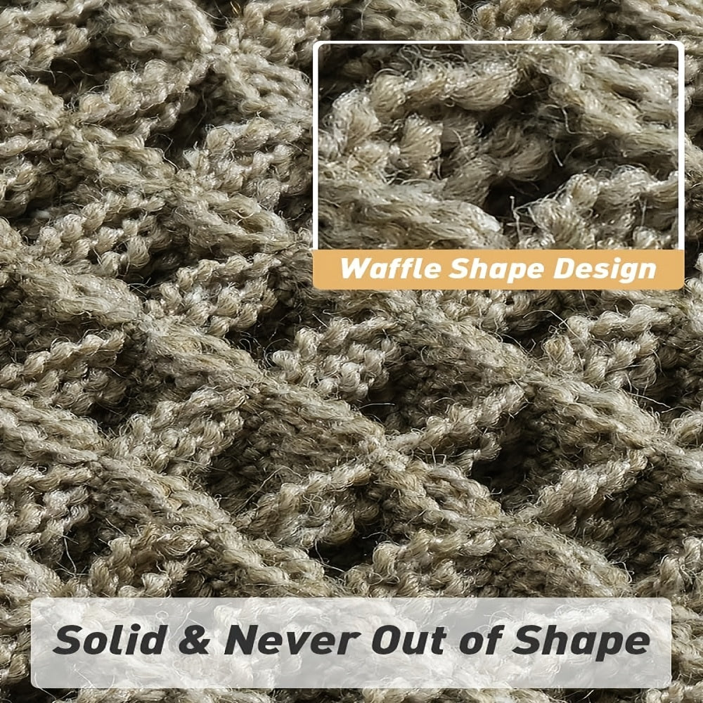 AbsorbEase WaffleMat | Ultra-absorberande badmatta med fransar