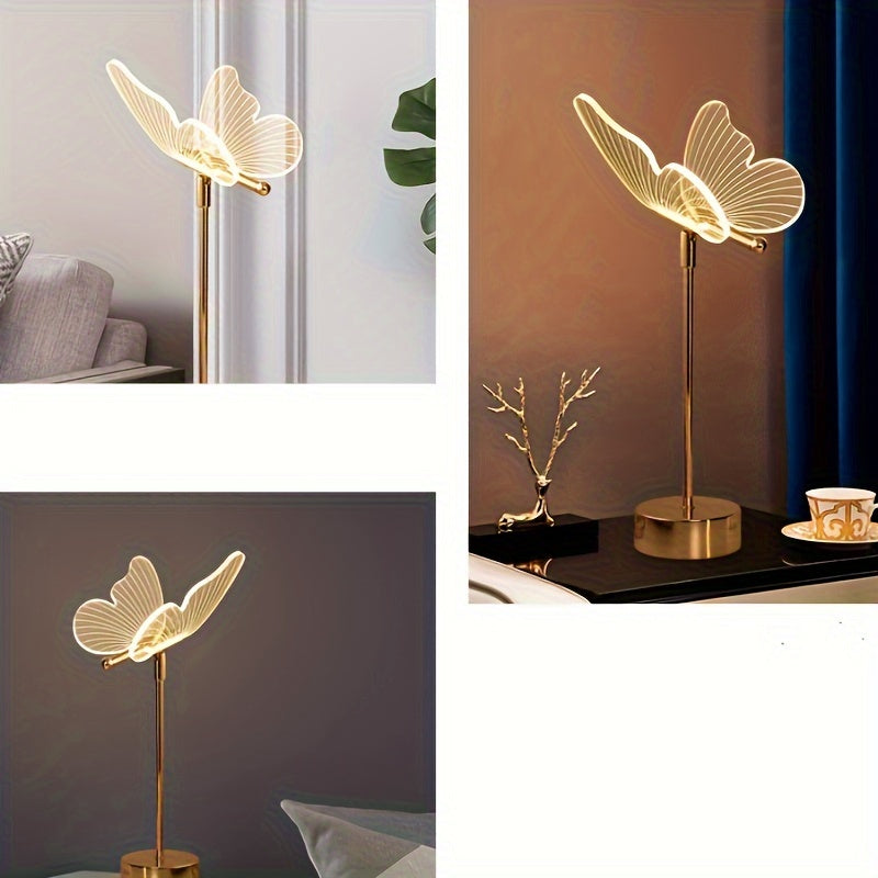 LumiButterfly - USB-drivna Fjäril Skrivbordslampa, Konstnärlig LED-Nattlampa
