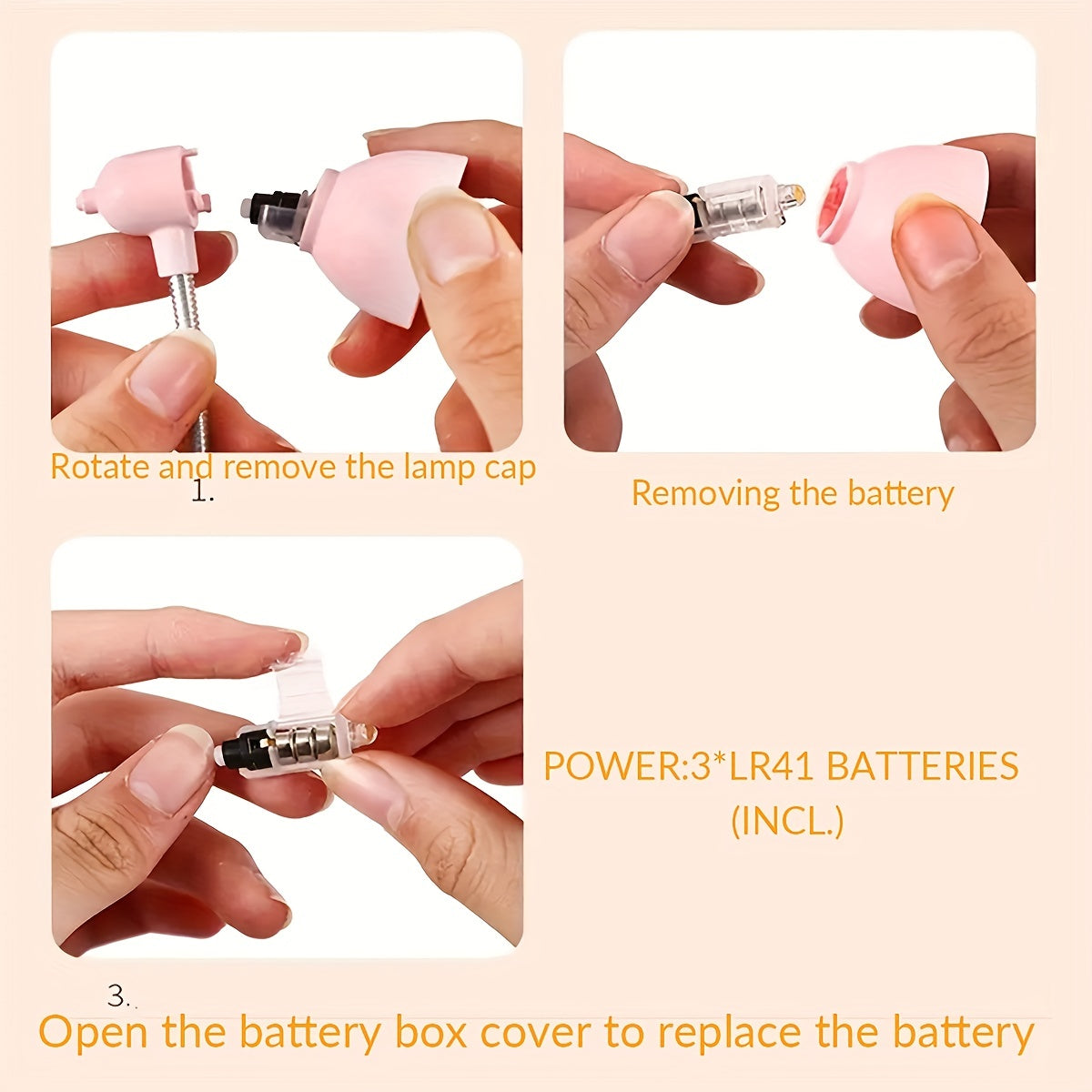 MiniGlow - Bärbar Clip-On Lampa med Tryckknappskontroll