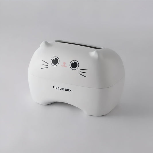 Carvallo - Söt Pappersnäsdukask med Djuransikte och enkel öppning