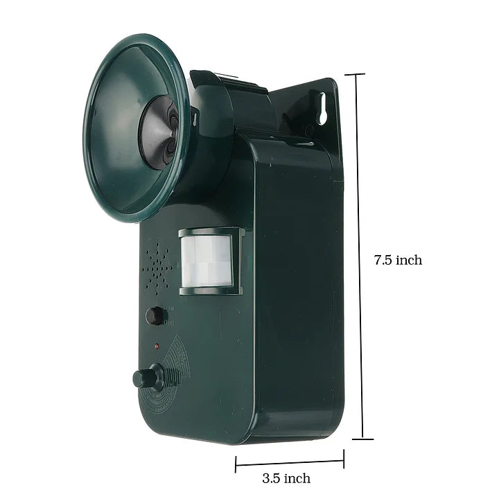 RoyaleGlow 5000sqft 9v Dc Ultra Sonic Trådlös Skadedjur Djur Avskräckare Utomhus Säker Avskräckning av Olika Djur