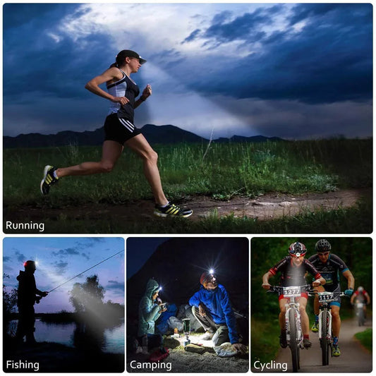 Robust Vattentät LED-pannlampa med zoom och uppladdningsbart batteri