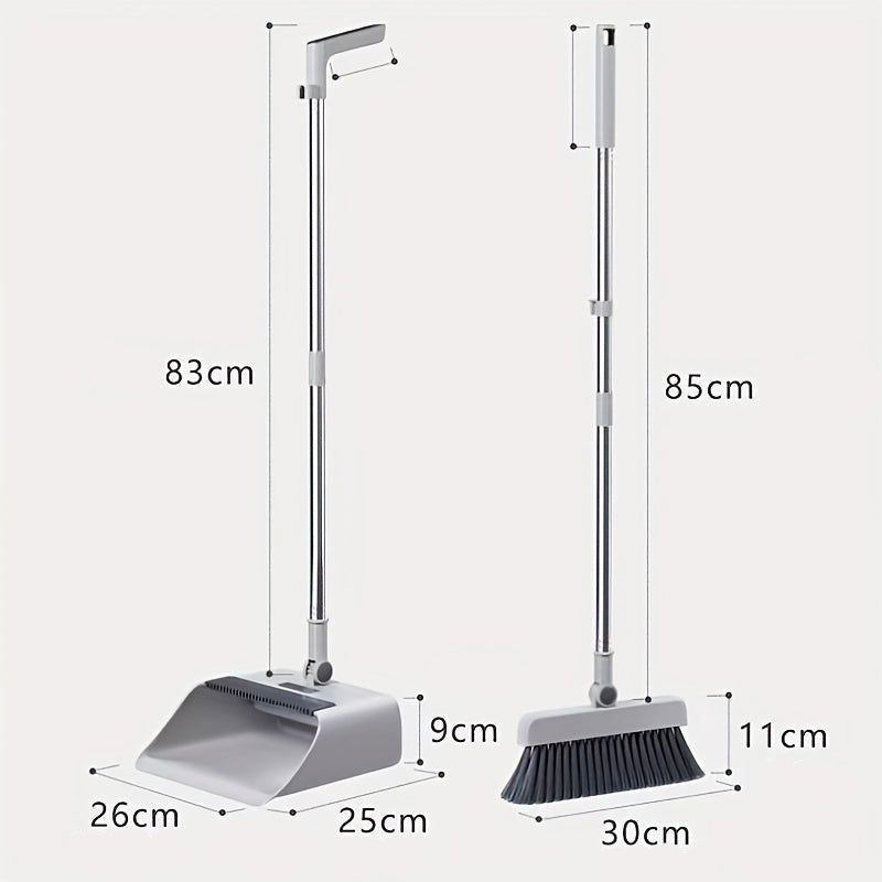 Carvallo- och sopskyffelset Cleanovo Duo | Multifunktionell med självrengörande kam | Ergonomisk & platsbesparande