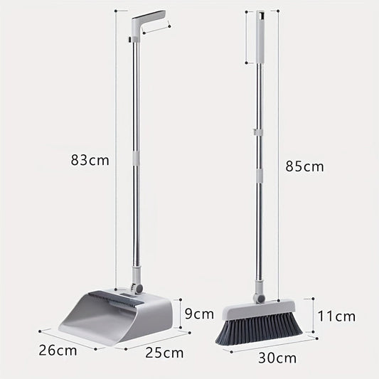 Carvallo- och sopskyffelset Cleanovo Duo | Multifunktionell med självrengörande kam | Ergonomisk & platsbesparande