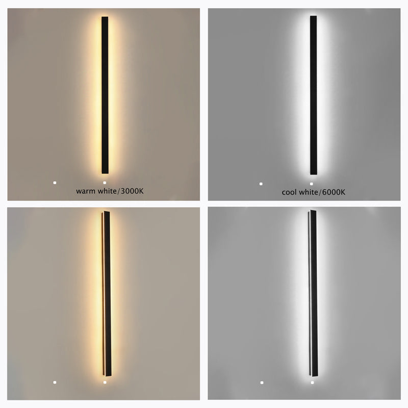 Zenith - Modern Design LED Vägglampor Svart Metall för Trädgård och Hall