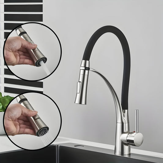 LuxSpout - Modern 360°-Rostfritt stål-uttagskran