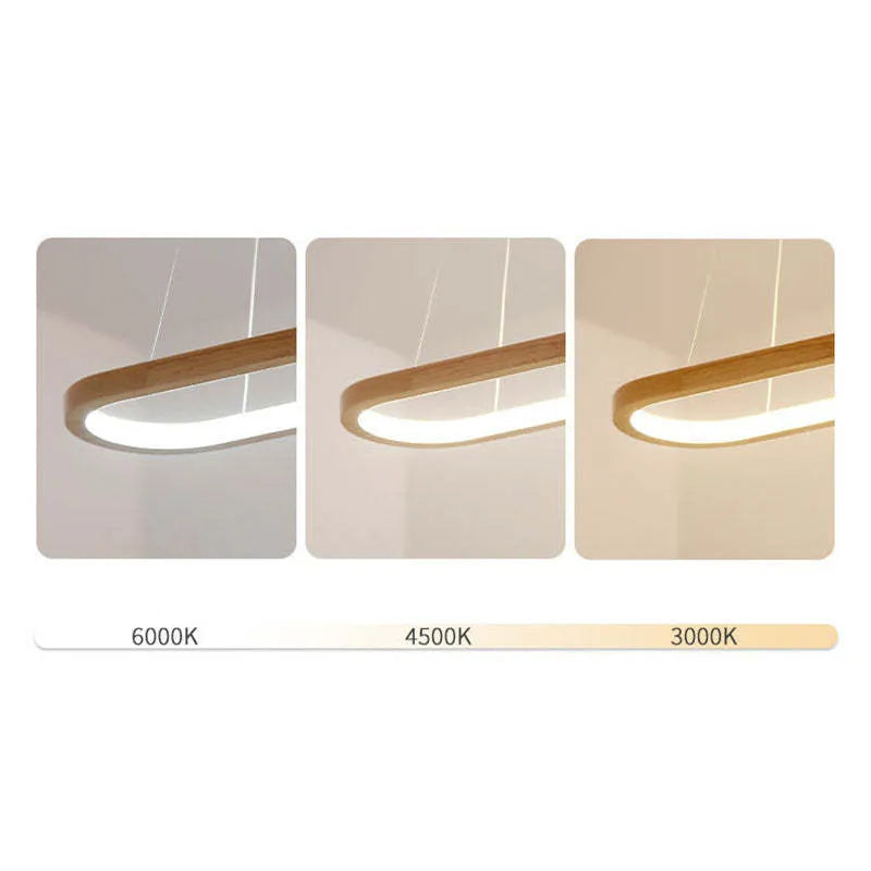 Taklampa trä LED hänglampa