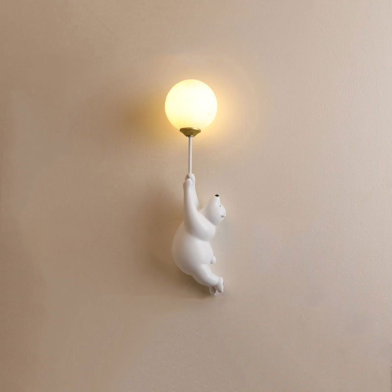 Teddy LED Vägglampa Vit/Blå/Rosé