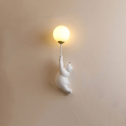 Teddy LED Vägglampa Vit/Blå/Rosé