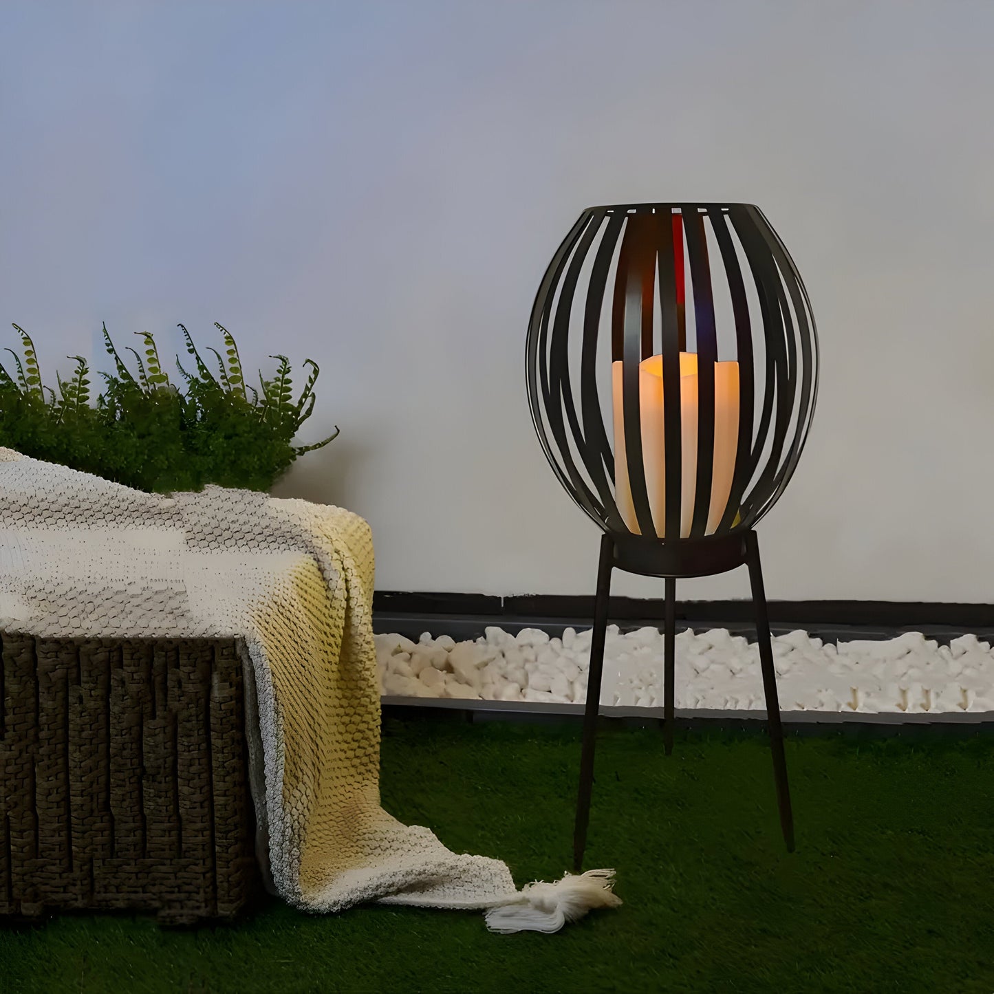 TwilightVault Ljus – Solenergidriven utomhus golvlampa