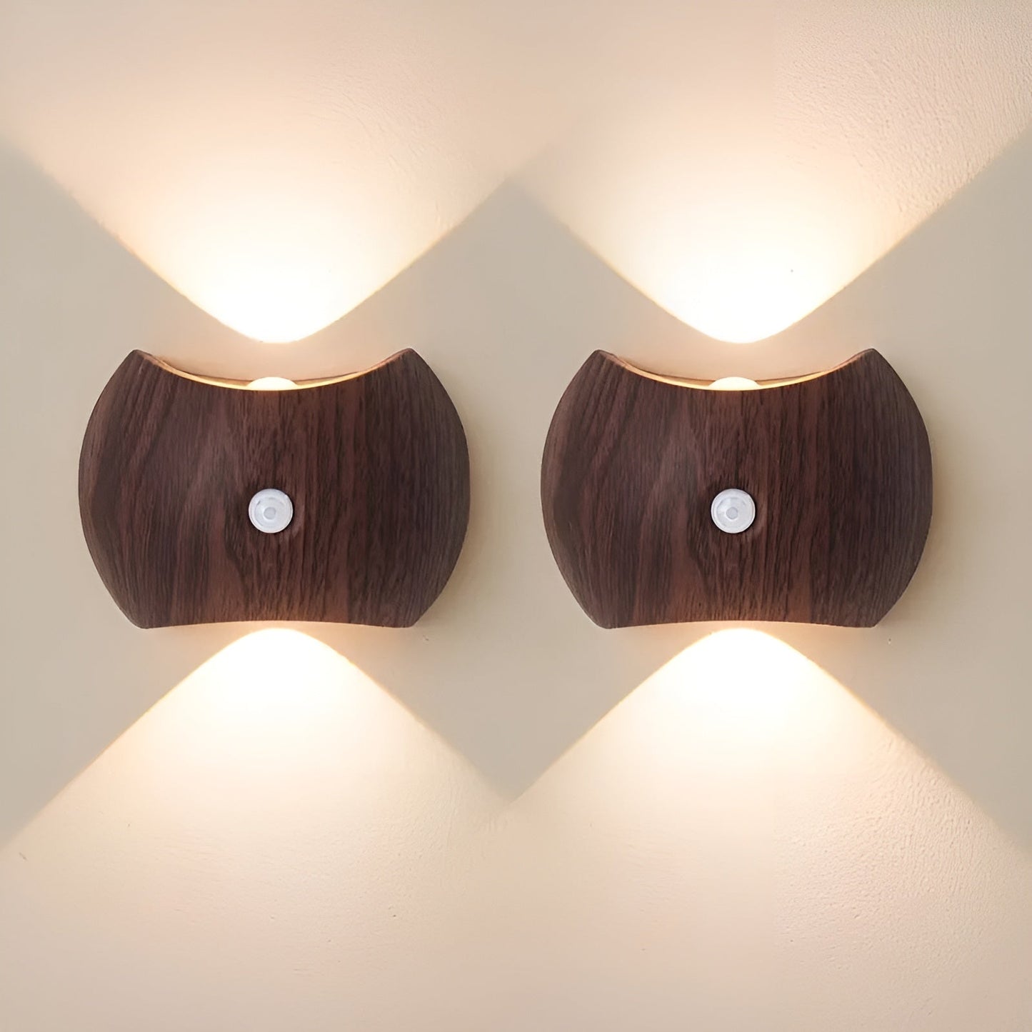 LED-vägglampa med rörelsesensor – uppladdningsbar & smart | Ideal för sovrum & hall