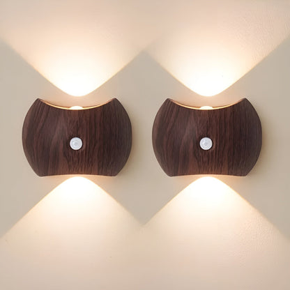 LED-vägglampa med rörelsesensor – uppladdningsbar &amp; smart | Ideal för sovrum &amp; hall