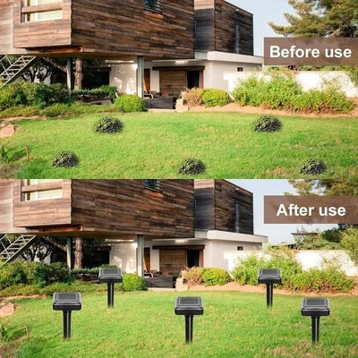 Carvallo Solar Tiervertreiber med ultraljud | Mot möss, mullvad och ormar | Väderbeständig & Miljövänlig