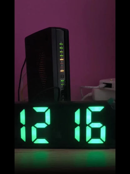 LED Projektionsväckarklocka – Temperatur- och datumsdisplay med USB-ström