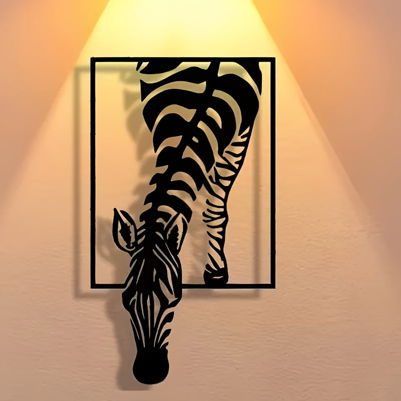Zebra Silhouette Väggdekoration - Stilfull Elegans för Ditt Utrymme