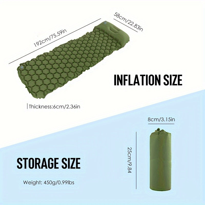 Carvallo Aerovent Trail | Uppblåsbar & Ultralätt | 192 × 58 × 6 cm | Med cellstruktur & TPU-beläggning