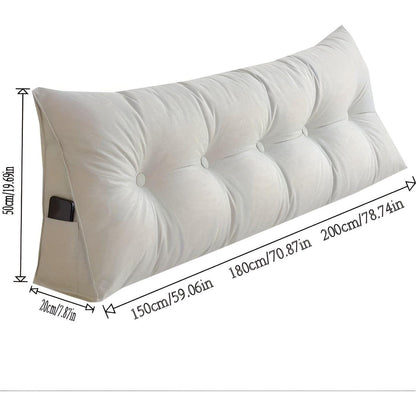 PlushTriangle Kudde – Andas Linne Triangulär Ryggkudde