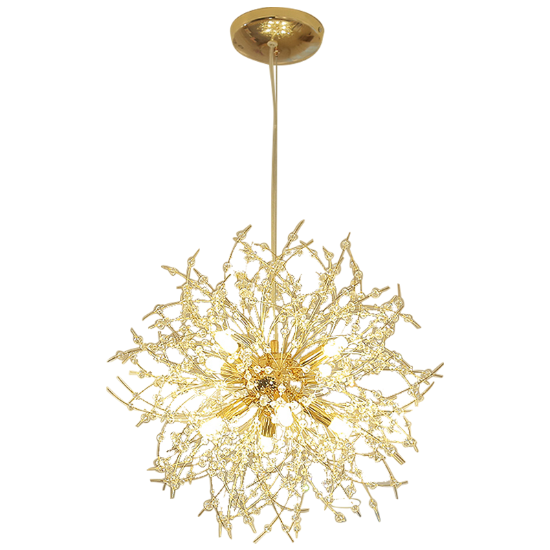 Luna Elegante LED Henglampor - Vit och Guld Metall för Vardagsrum och Matrum