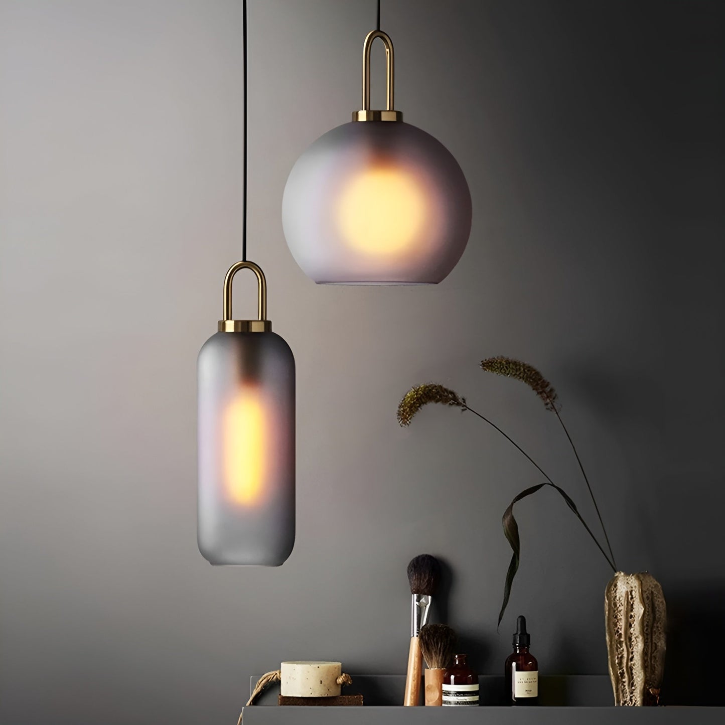 CrystalHue Light - Nordisk glaskula pendellampa