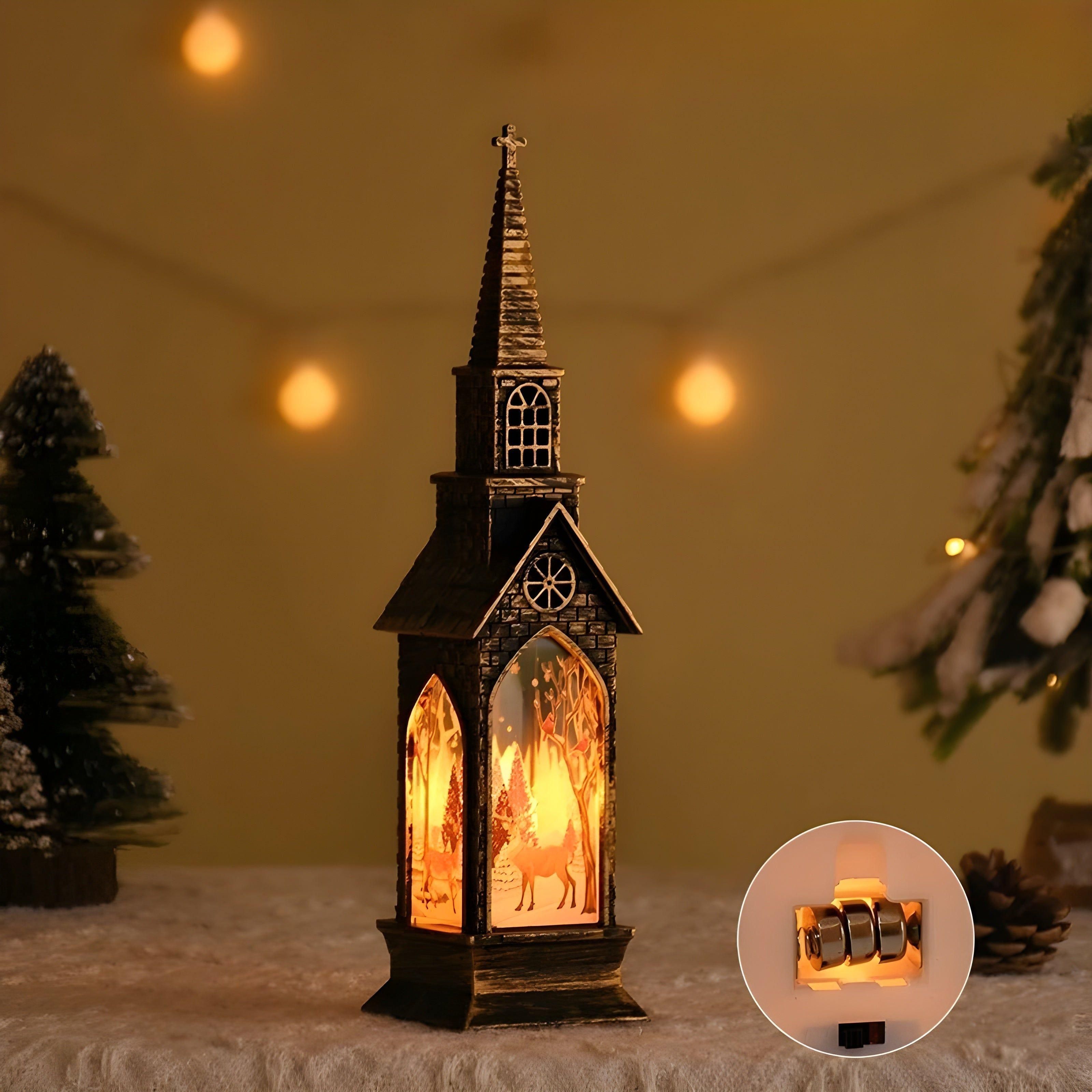 HolidayGlow Light - Modernt julornament LED-ljus