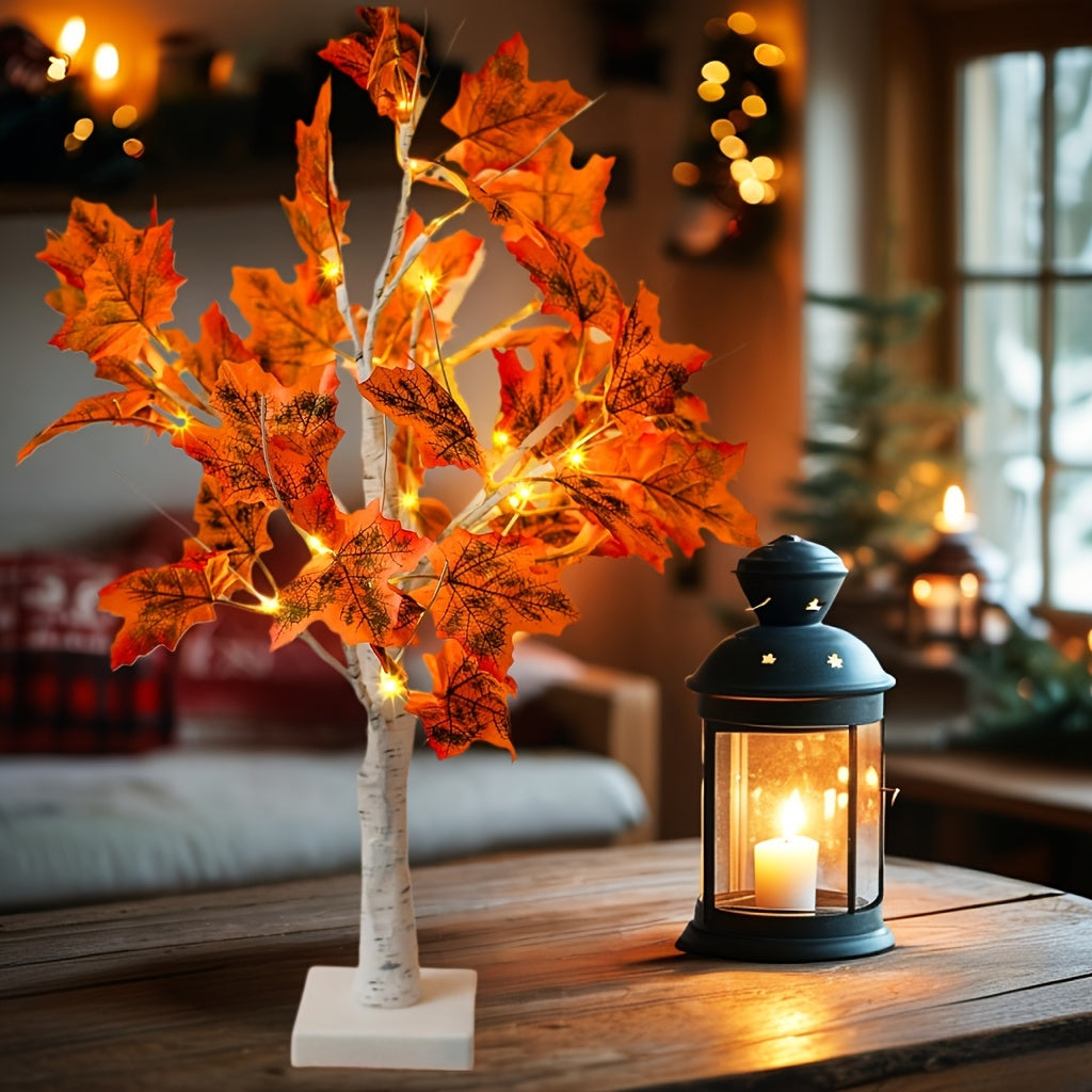 MapleGlow - LED-belyst Lönnträd, 24 LEDs, USB-driven Borddekoration