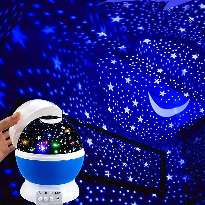 StarGlow - LED Sternprojektor Nattlampa med Justerbara Färger och USB-Strömförsörjning