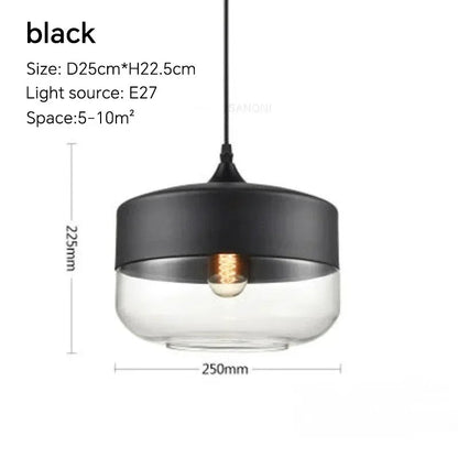 Nordic Wood Glas Pendel Ljuskrona – Modern Hängande Lampa