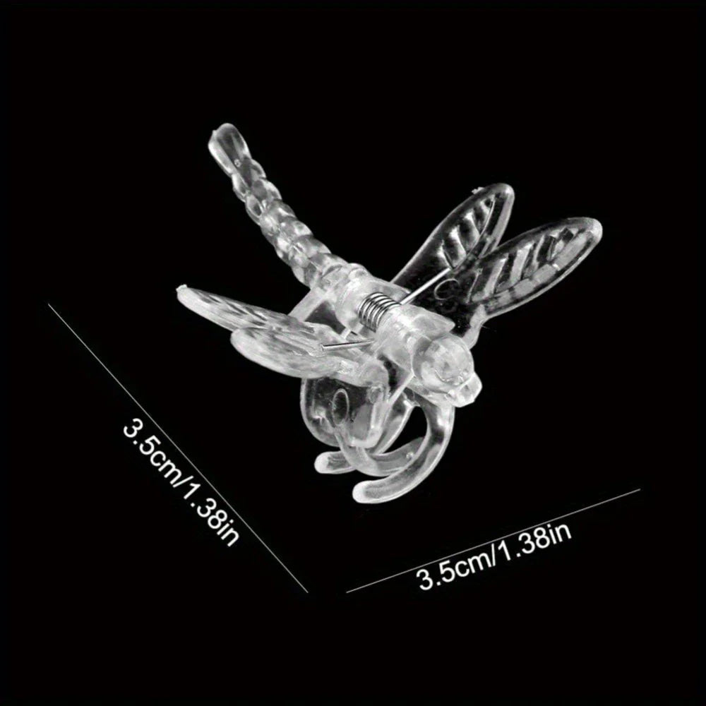 Carvallo Florifix Stängelklämmor för klätterväxter | Osynliga växtstöd | 100 stycken | Transparent design