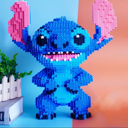 Stitch 3D Byggpussel – Färggällig och Detaljerad Modell för Kreativa Byggare