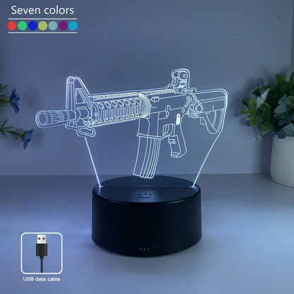 GeoLicht - 3D Geometrisk LED Skrivbordslampa med Touch-kontroll