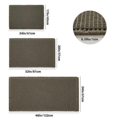 AbsorbEase WaffleMat | Ultra-absorberande badmatta med fransar