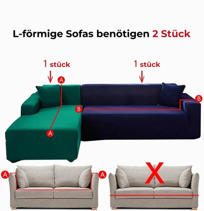 Carvallo - Elastisk sofföverdrag i sammet som sparar dina pengar