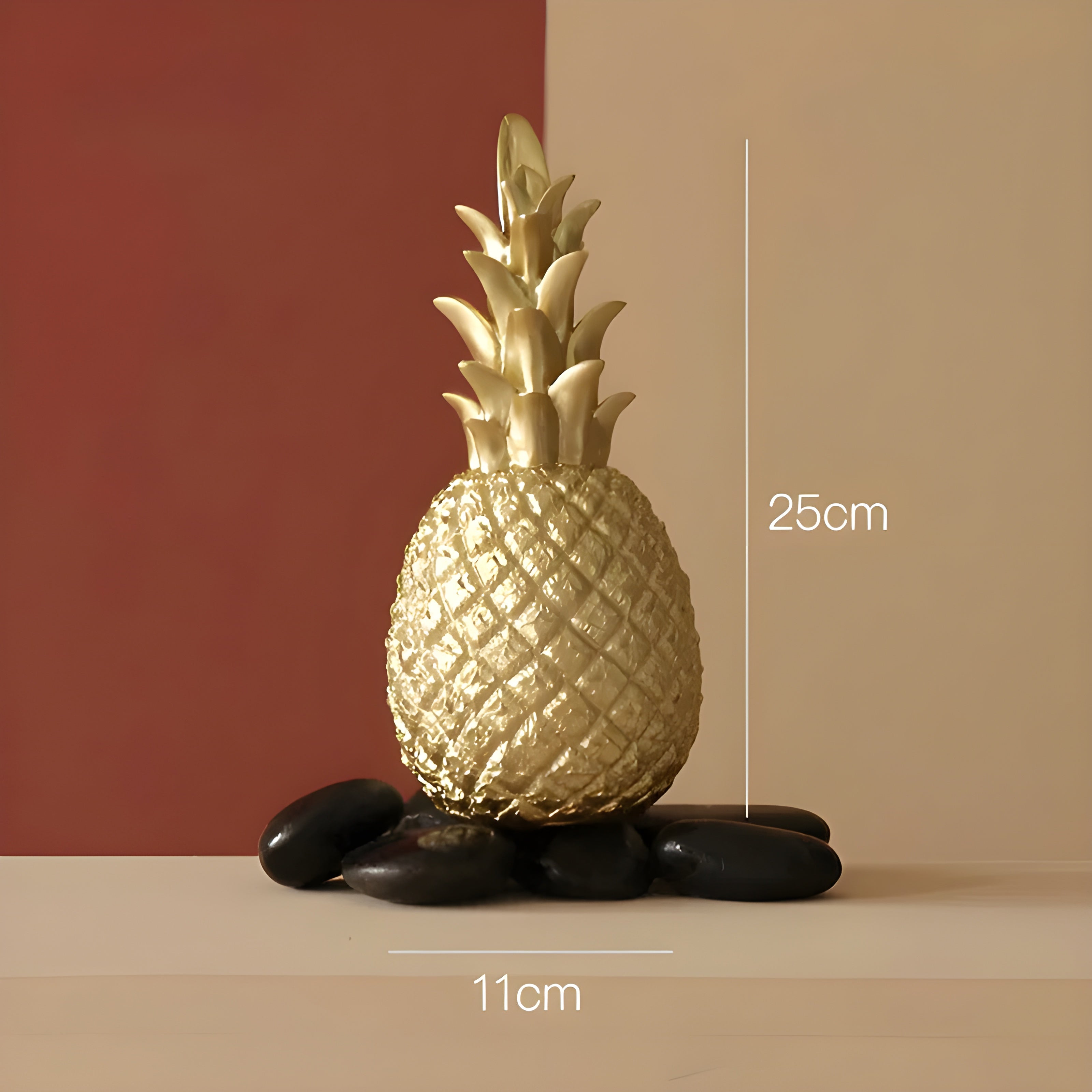 PineGlow Decor - Dekorativ Ananas-Ananas-Vardagsrumsdekor