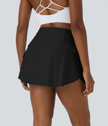 DANCEFLOW danskjol - 2-i-1 mini med integrerade shorts och dold ficka