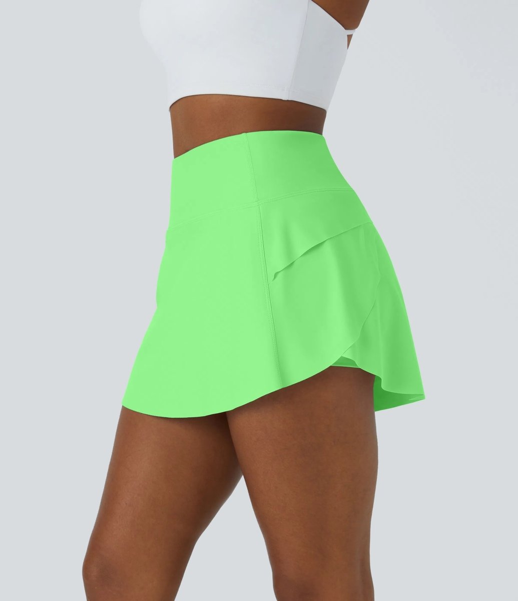 DANCEFLOW danskjol - 2-i-1 mini med integrerade shorts och dold ficka