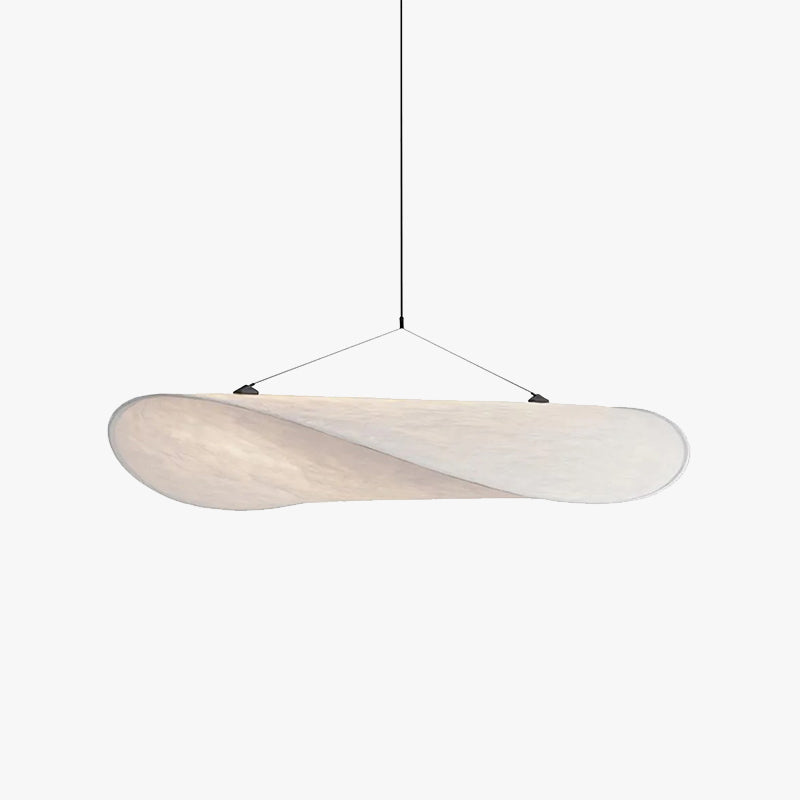 LunaLux Modern LED Taklampa i Metall och Konstsilke i Vitt för Sovrum