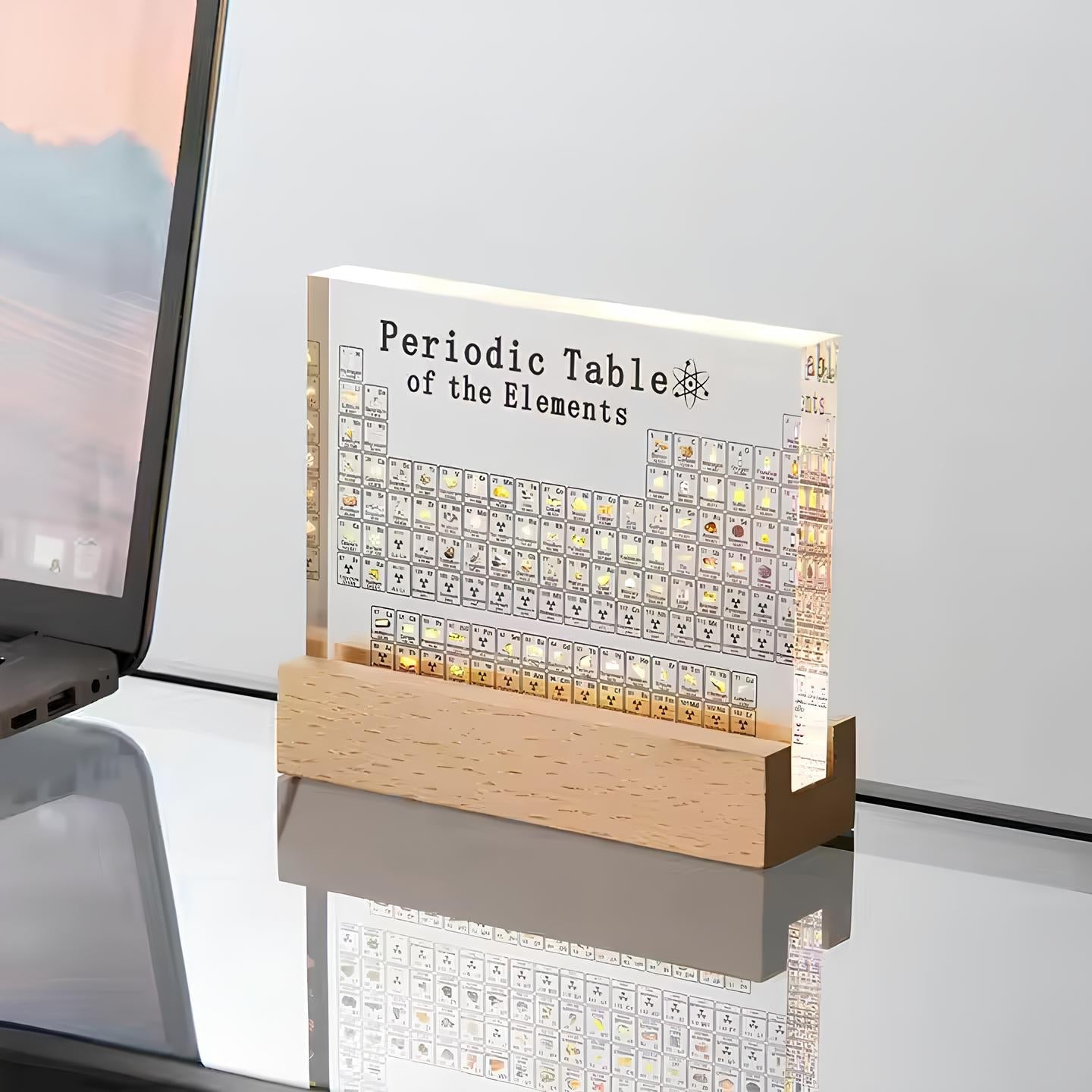 Upplysta Element Periodiska Tabel