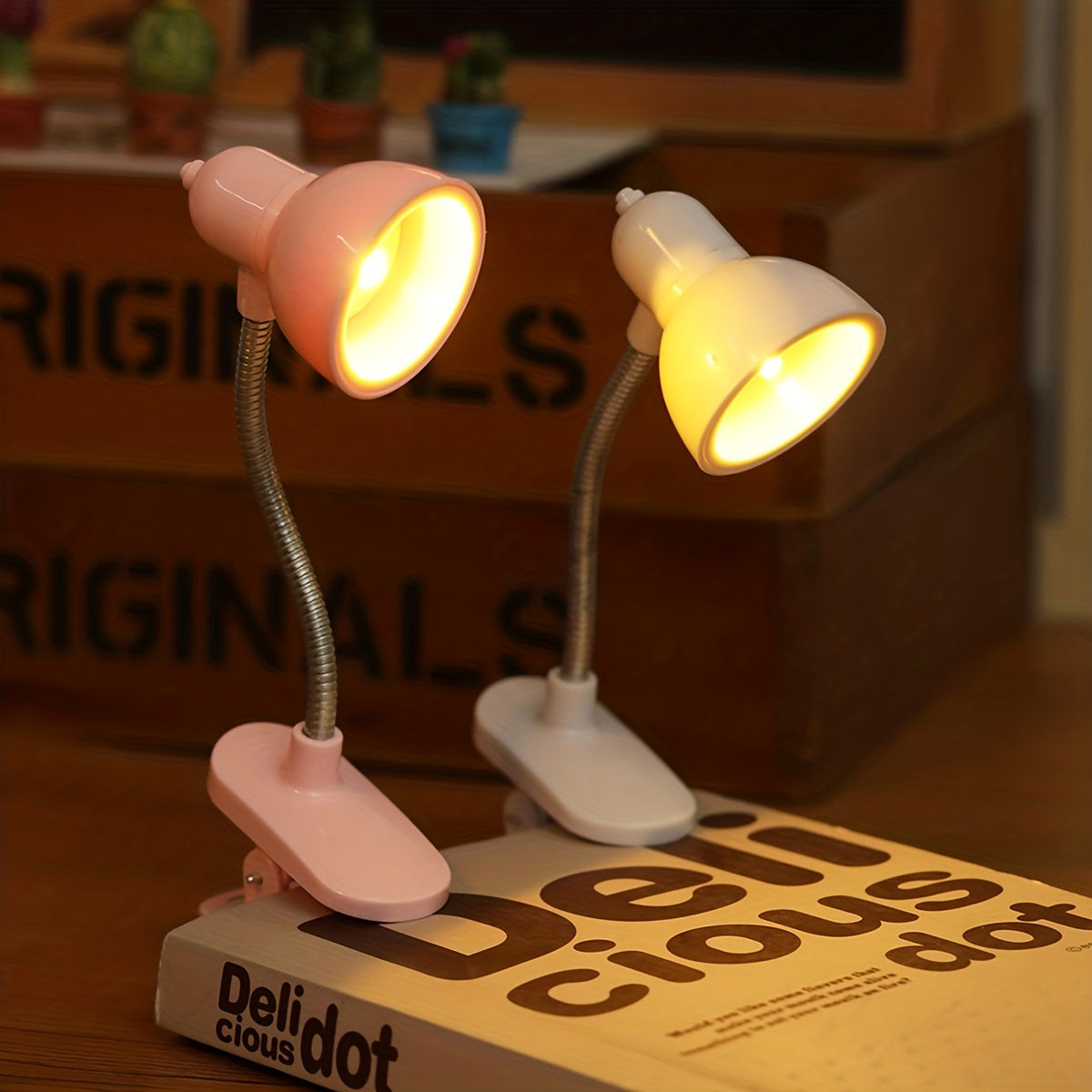 MiniGlow - Bärbar Clip-On Lampa med Tryckknappskontroll