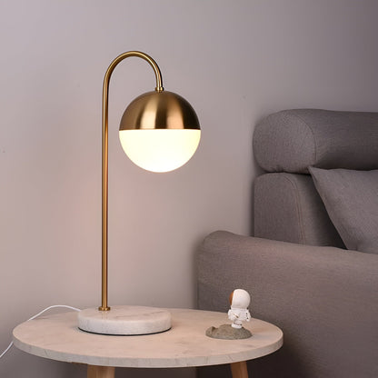 IronLume Lampa – Modern rund Globus-bordslampa