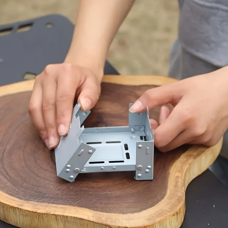 Carvallo FoldHeat | Fällbar & Ultralätt | Rostfritt stål | För utomhuslagning & trekking