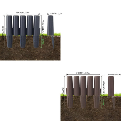 GardenEdge Pro - Dekorativ Gräskant Blomrabatt Trädgård
