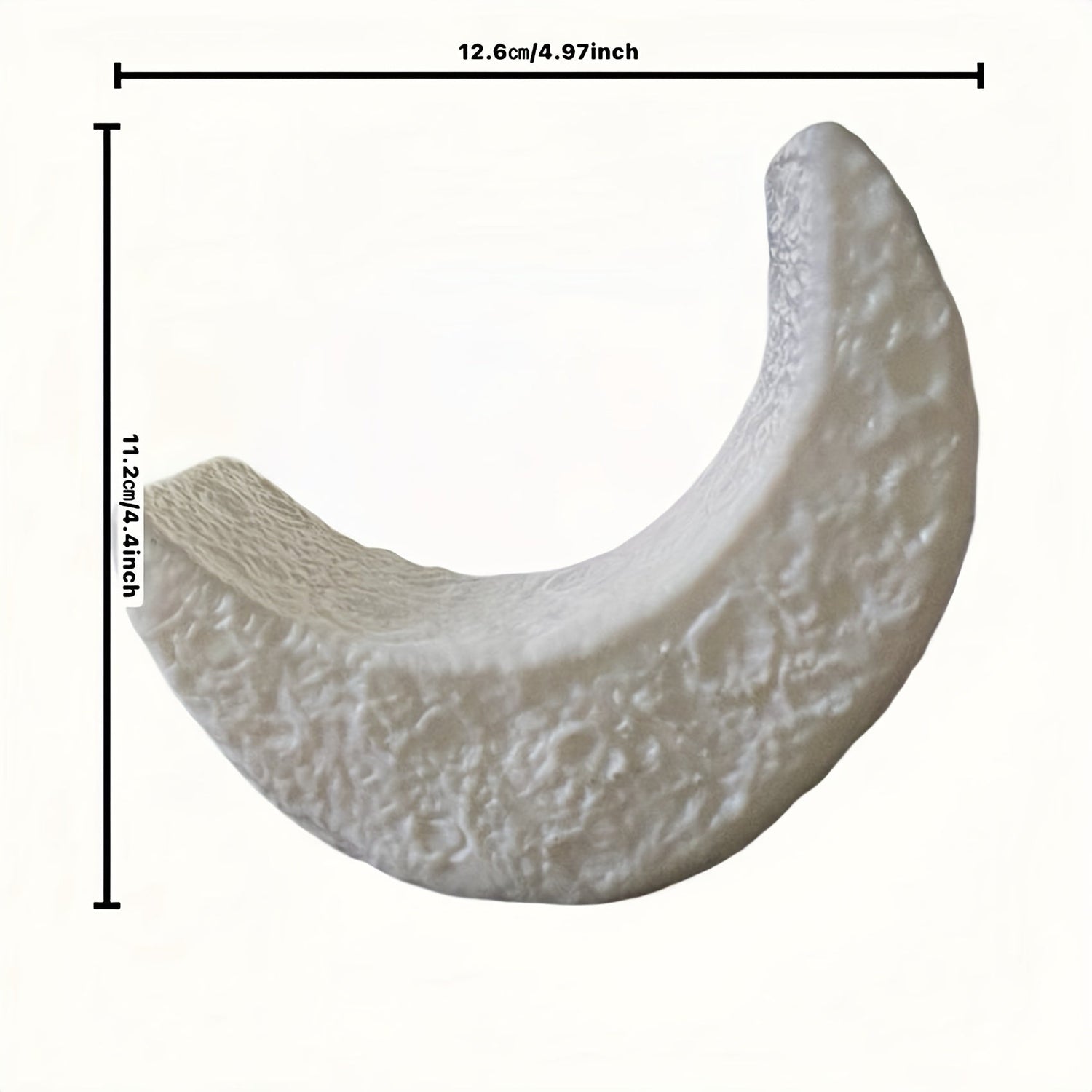 MoonGlow - Art Deco Halvmåne Nattlampa, Batteridriven med Strömbrytare