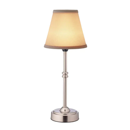 Trådlampa med retro tygskärm