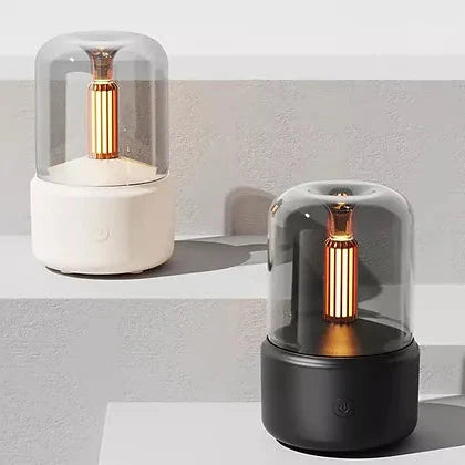 Luxora Retro Aromadiffusor med Nattljus - USB Eterisk Olja Luftfuktare för Hem och Kontor