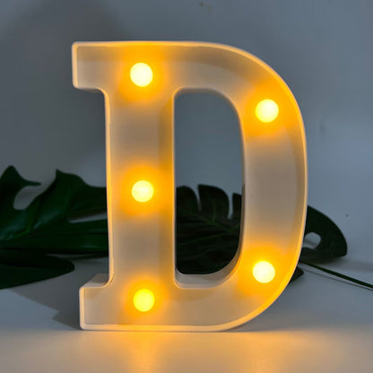 AlphaGlow - LED Dekorativ Bokstavslampa med Batteridrift